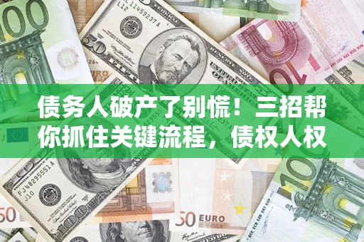 武汉债务人破产了别慌！三招帮你抓住关键流程，债权人权益不再缩水