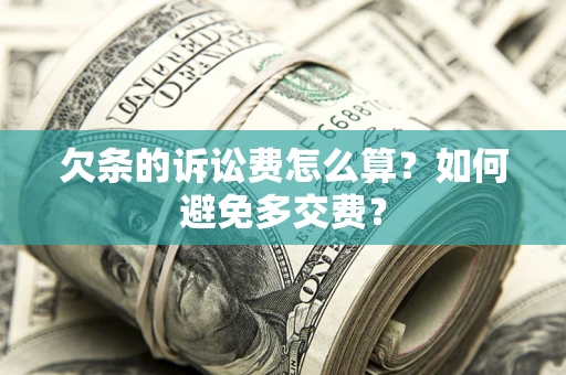 武汉欠条的诉讼费怎么算？如何避免多交费？
