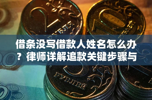 武汉借条没写借款人姓名怎么办？律师详解追款关键步骤与证据链构建