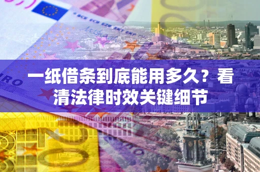 武汉一纸借条到底能用多久？看清法律时效关键细节