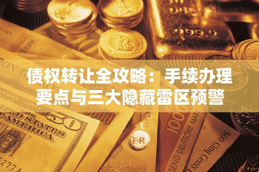 武汉债权转让全攻略：手续办理要点与三大隐藏雷区预警